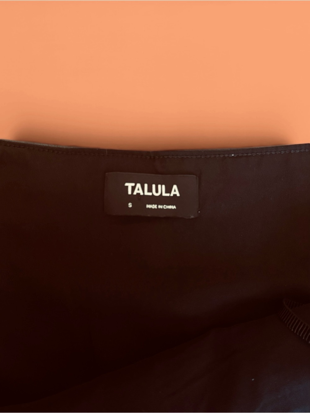Black Faux Leather Slip Dress - Picture 3 of 3